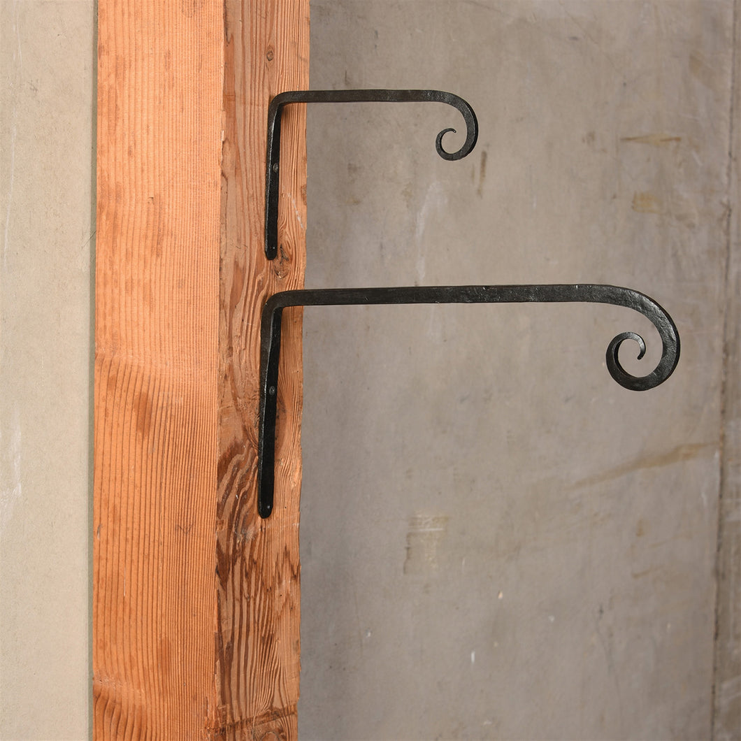 Long Forged Wall Hook, Cast Iron Large