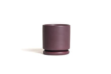 Load image into Gallery viewer, Bordeaux: this cylindrical pot is a deep wine purple.
