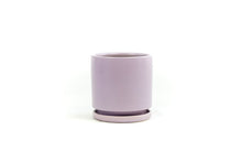 Load image into Gallery viewer, Gumdrop: this cylindrical pot is a light lavender color, reminiscent of gummy candy.

