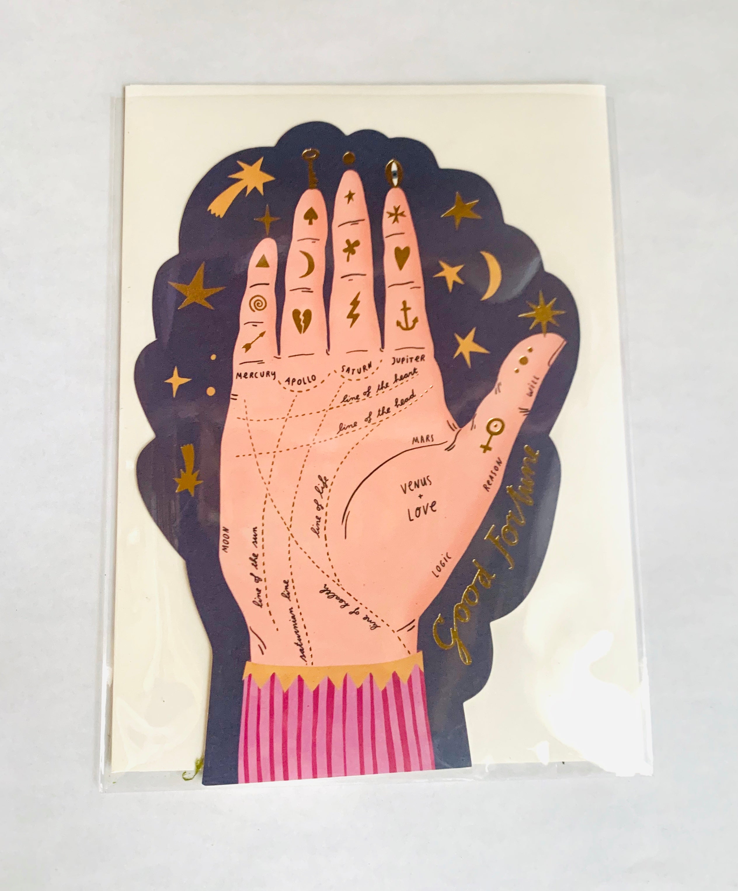 Palm Reading Encouragement - Greeting Card
