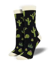 Load image into Gallery viewer, King Cactus Bamboo Crew Socks
