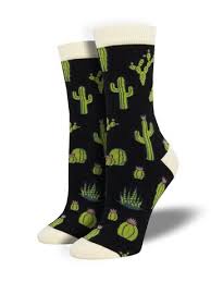 King Cactus Bamboo Crew Socks