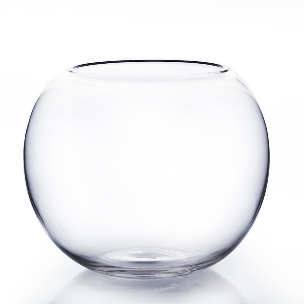 Clear Bubble Bowl Vases