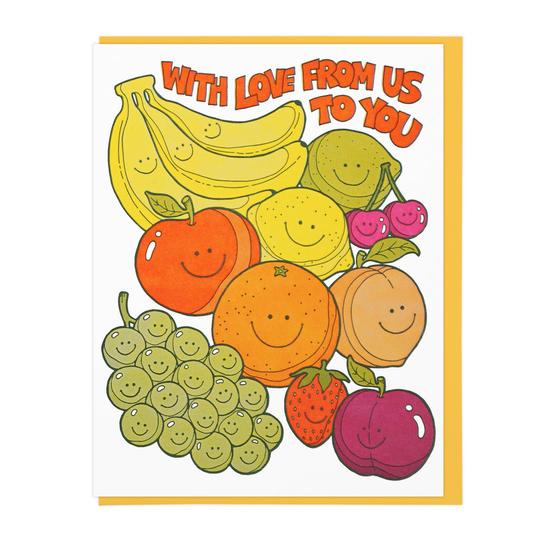 With Love Cutie Fruities - Greeting Card